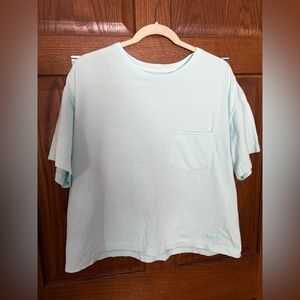 Women’s aqua Patagonia Large Cropped Tee